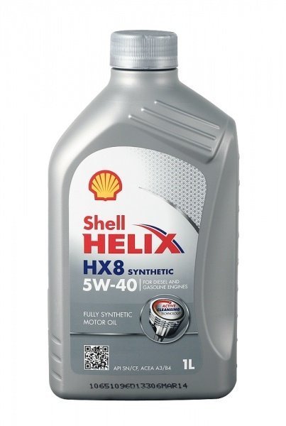 Shell  Helix HX8 Synthetic 5W-40, 1л.